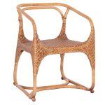 Πολυθρονα Relik Εσωτ. Χωρων HM9955.02 Φυσικο Rattan-Καρυδι Χρωμα 60x57x79υεκ.