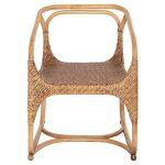 Πολυθρονα Relik Εσωτ. Χωρων HM9955.02 Φυσικο Rattan-Καρυδι Χρωμα 60x57x79υεκ. - Image 3