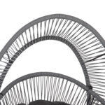 Πολυθρονα-Φωλια Ruler HM6506.01 Γκρι Μεταλλο-P.e.rattan-Μαξιλαρια 90x85x154υεκ - Image 7