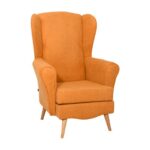 Πολυθρονα Fylliana Classic 12 Μουσταρδι Υφασμα 80x80x114εκ
