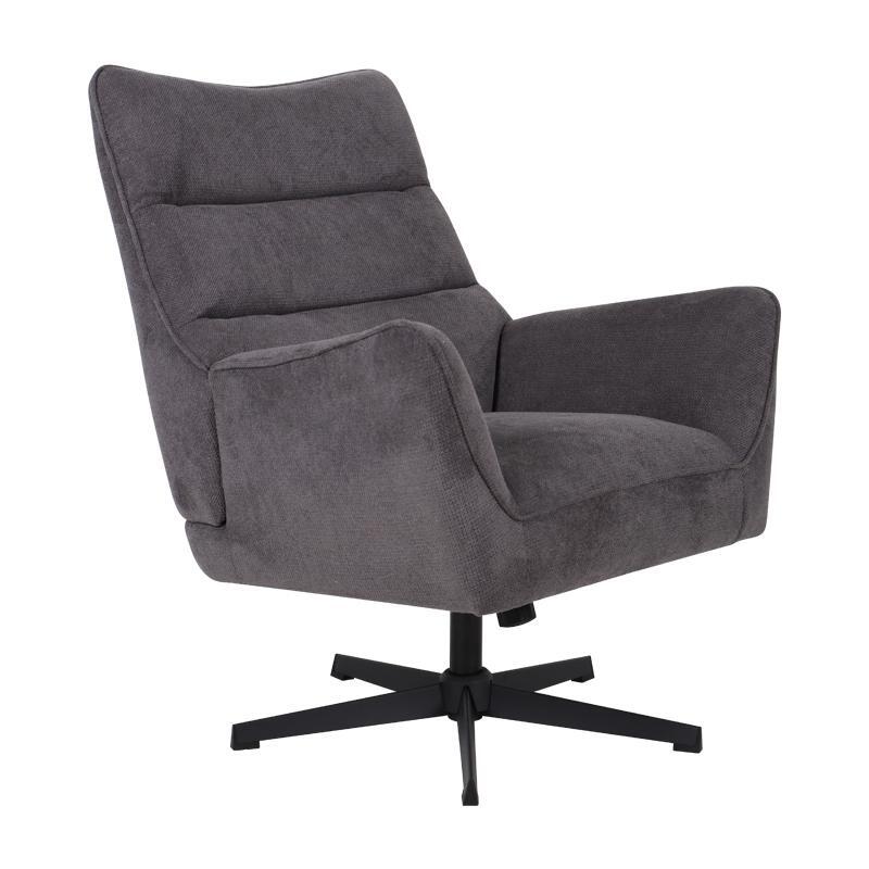 polythrona-fylliana-gemma-gkri-chroma-yfasmatos-me-mayri-metalliki-basi-78x78x101ek1684930812 Περιστρεφομενη Πολυθρονα Fylliana Gemma Γκρι Χρωμα Υφασματος Με Μαυρη Μεταλλικη Βαση 78x78x101εκ - Image 1