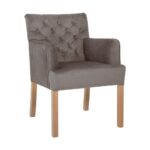 Πολυθρονα Fylliana New F4 Μπεζ Με Grey Oak Ποδια 65x70x88εκ