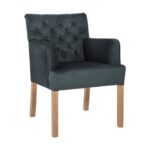 Πολυθρονα Fylliana New F4 Πετρολ Με Grey Oak Ποδια 65x70x88εκ