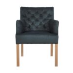 Πολυθρονα Fylliana New F4 Πετρολ Με Grey Oak Ποδια 65x70x88εκ - Image 2