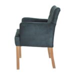 Πολυθρονα Fylliana New F4 Πετρολ Με Grey Oak Ποδια 65x70x88εκ - Image 3