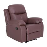 Πολυθρονα Fylliana Relax Chicago 1113 Καφε Τεχνοδερμα 97x90x100εκ