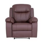 Πολυθρονα Fylliana Relax Chicago 1113 Καφε Τεχνοδερμα 97x90x100εκ - Image 5