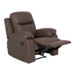 Πολυθρονα Fylliana Relax Chicago 1122 Γκρι-Μοκα Τεχνοδερμα 97x90x100εκ - Image 2