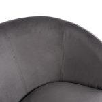 Πολυθρονα Arien Γκρι Βελουδο Με Ασημι Βαση HM8403.01 80x75x82υ Εκ. - Image 6