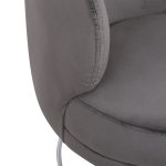 Πολυθρονα Arien Γκρι Βελουδο Με Ασημι Βαση HM8403.01 80x75x82υ Εκ. - Image 8