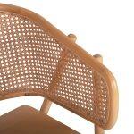 Πολυθρονα Kenlee HM9872 Φραξινος Και Φυσικο Rattan Rattan Σε Φυσικο 57,5x55x81yεκ. - Image 7