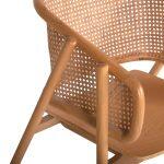 Πολυθρονα Kenlee HM9872 Φραξινος Και Φυσικο Rattan Rattan Σε Φυσικο 57,5x55x81yεκ. - Image 8
