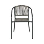 Πολυθρονα Κηπου Fyllianna FL11465 Απο Συνθετικο Rattan Mε Μεταλλικο Σκελετο Γκρι Χρωμα 54x63x74εκ - Image 2