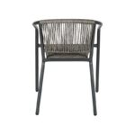 Πολυθρονα Κηπου Fyllianna FL11465 Απο Συνθετικο Rattan Mε Μεταλλικο Σκελετο Γκρι Χρωμα 54x63x74εκ - Image 3
