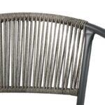 Πολυθρονα Κηπου Fyllianna FL11465 Απο Συνθετικο Rattan Mε Μεταλλικο Σκελετο Γκρι Χρωμα 54x63x74εκ - Image 4
