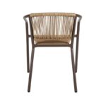 Πολυθρονα Κηπου Fyllianna FL11465 Απο Συνθετικο Rattan Mε Μεταλλικο Σκελετο Καφε Χρωμα 54x63x74εκ - Image 3