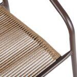 Πολυθρονα Κηπου Fyllianna FL11465 Απο Συνθετικο Rattan Mε Μεταλλικο Σκελετο Καφε Χρωμα 54x63x74εκ - Image 4