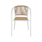 Πολυθρονα Κηπου Fyllianna FL11465 Απο Συνθετικο Rattan Mε Μεταλλικο Σκελετο Λευκο Χρωμα 54x63x74εκ - Image 2