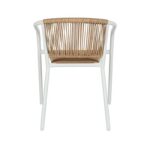 Πολυθρονα Κηπου Fyllianna FL11465 Απο Συνθετικο Rattan Mε Μεταλλικο Σκελετο Λευκο Χρωμα 54x63x74εκ - Image 3