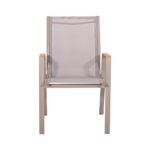 Πολυθρονα Κηπου Fylliana FL5050 Χρωμα Μπεζ Με Γκρι Textilene 61x56x90εκ S.of - Image 5