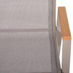 Πολυθρονα Κηπου Fylliana FL5050 Χρωμα Μπεζ Με Γκρι Textilene 61x56x90εκ S.of - Image 7