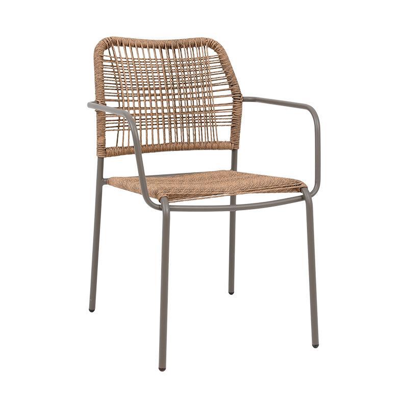 polythrona-kipoy-fylliana-leana-kafe-chroma-56x59x80ek1715866802 Πολυθρονα Κηπου Fylliana "Leana" Καφε Χρωμα 56x59x80εκ - Image 1