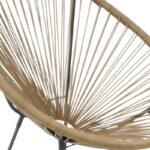 Πολυθρονα Κηπου Fylliana Morena Μπεζ-Γκρι Χρωμα 70x74x85εκ - Image 5