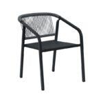 Πολυθρονα Κηπου Fylliana Tangier Γκρι Χρωμα 57x61x75εκ