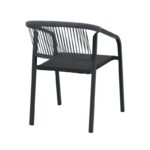 Πολυθρονα Κηπου Fylliana Tangier Γκρι Χρωμα 57x61x75εκ - Image 4