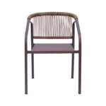 Πολυθρονα Κηπου Fylliana Tangier Καφε Χρωμα 57x61x75εκ - Image 2