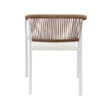 Πολυθρονα Κηπου Fylliana Tangier Λευκο Χρωμα 57x61x75εκ - Image 5