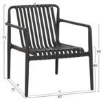 Πολυθρονα Lounge Εξωτ.χωρου Malen HM6626.02 Μαυρο Πολυπροπυλενιο 67x75x75υεκ - Image 2