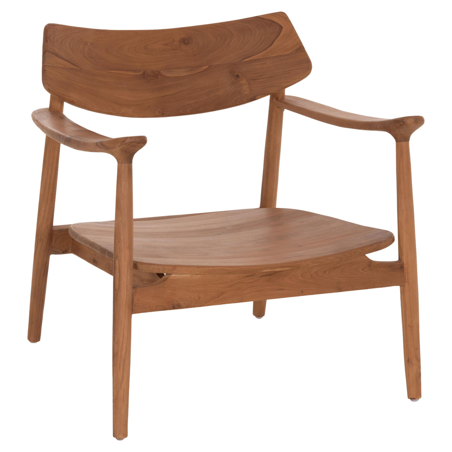 polythrona-lounge-fb91825501-xylo-teak-s Πολυθρονα Lounge Ranger HM18255.01 Ξυλο Teak Σε Φυσικο 70x73x73υεκ. - Image 1