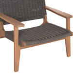 Πολυθρονα Lounge Monter HM6241.02 Ξυλο Ακακιας Φυσικο-Σχοινι Γκρι 63.5x60x69υεκ - Image 8
