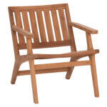 Πολυθρονα Lounge Arania HM6617 Ξυλο Teak Σε Φυσικο 59x65x69υεκ.