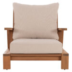 Πολυθρονα Lounge Mirex HM6641 Ξυλο Ακακιας Φυσικο-Εκρου Μαξιλαρια 80x96x62υεκ - Image 3