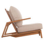 Πολυθρονα Lounge Mirex HM6641 Ξυλο Ακακιας Φυσικο-Εκρου Μαξιλαρια 80x96x62υεκ - Image 4