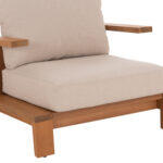Πολυθρονα Lounge Mirex HM6641 Ξυλο Ακακιας Φυσικο-Εκρου Μαξιλαρια 80x96x62υεκ - Image 8