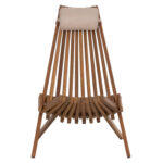 Πολυθρονα Lounge Με Μαξιλαρακι Πτυσσομενη Shigan HM6530 Ξυλο Ακακιας 56.5x83x87υεκ - Image 3