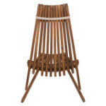 Πολυθρονα Lounge Με Μαξιλαρακι Πτυσσομενη Shigan HM6530 Ξυλο Ακακιας 56.5x83x87υεκ - Image 6