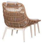 Πολυθρονα Lounge Με Υποποδιο Remvazzo HM6561.02 Αλουμινιο Μπεζ--Wicker 90x85x96υεκ - Image 5