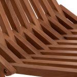 Πολυθρονα Lounge Πτυσσομενη Shigao HM18112 Ξυλο Teak--Φυσικο 61x88.5x89υεκ. - Image 9