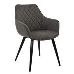 Πολυθρονα Mando HM8006.10 Με Γκρι Nubuck Υφασμα 60x60x84 Εκ.