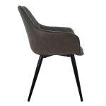 Πολυθρονα Mando HM8006.10 Με Γκρι Nubuck Υφασμα 60x60x84 Εκ. - Image 4