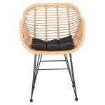 Πολυθρονα Με Μαξιλαρι Μεταλλικη Allegra HM5450.31 Με Wicker Μπεζ 58x59x82υ - Image 12
