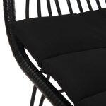 Πολυθρονα Με Μαξιλαρι Μεταλλικη Allegra HM5450.32 Με Wicker Μαυρο 58x59x82υεκ. - Image 9