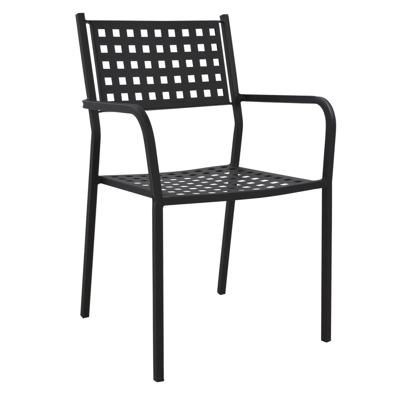 polythrona-metalliki-fb9503101-se-mayro- Πολυθρονα Μεταλλικη HM5031.01 Zeta Σε Μαυρο Ματ Χρωμα 54x51x84υεκ - Image 1