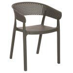 Πολυθρονα Πολυπροπυλενιου Perfoe HM5941.07 Dark Olive 56x50x73υεκ.