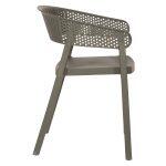 Πολυθρονα Πολυπροπυλενιου Perfoe HM5941.07 Dark Olive 56x50x73υεκ. - Image 4