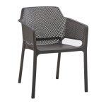 Πολυθρονα Πολυπροπυλενιου John HM6103.09 Καφε 59x58x79.5υεκ.